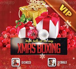 圣诞节海报：Christmas Boxing Flyer